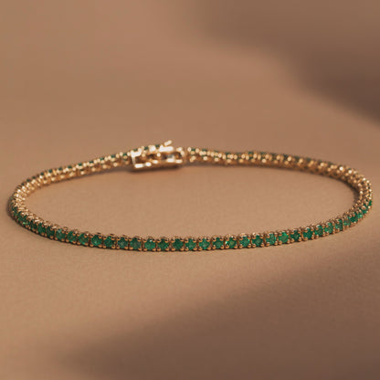 Eternal emerald tennis bracelet