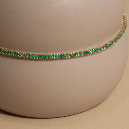 Eternal emerald tennis bracelet